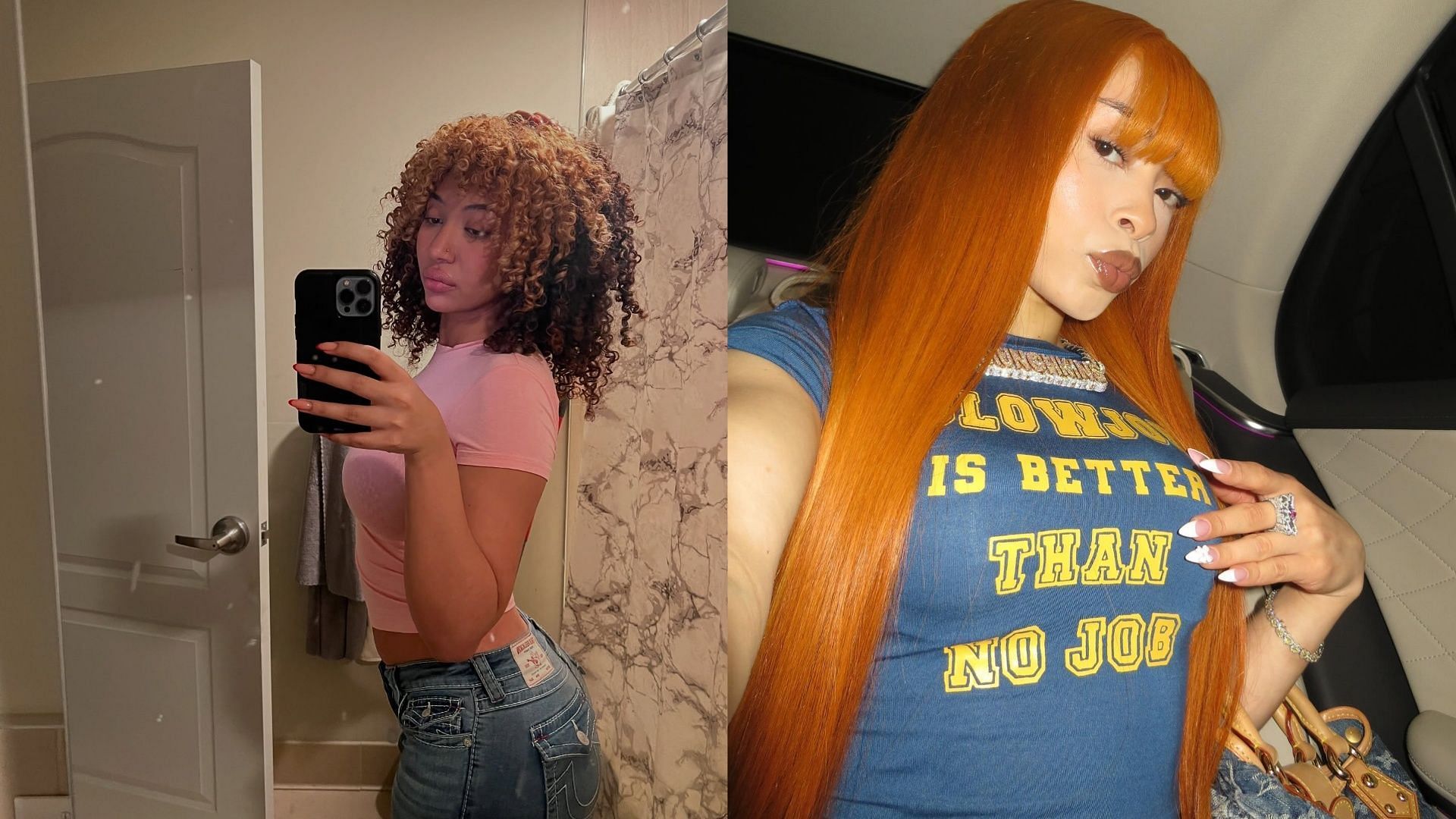 Stunna Sandy got compared to Ice Spice (Image via Instagram/@icespice, @stunnasandy)