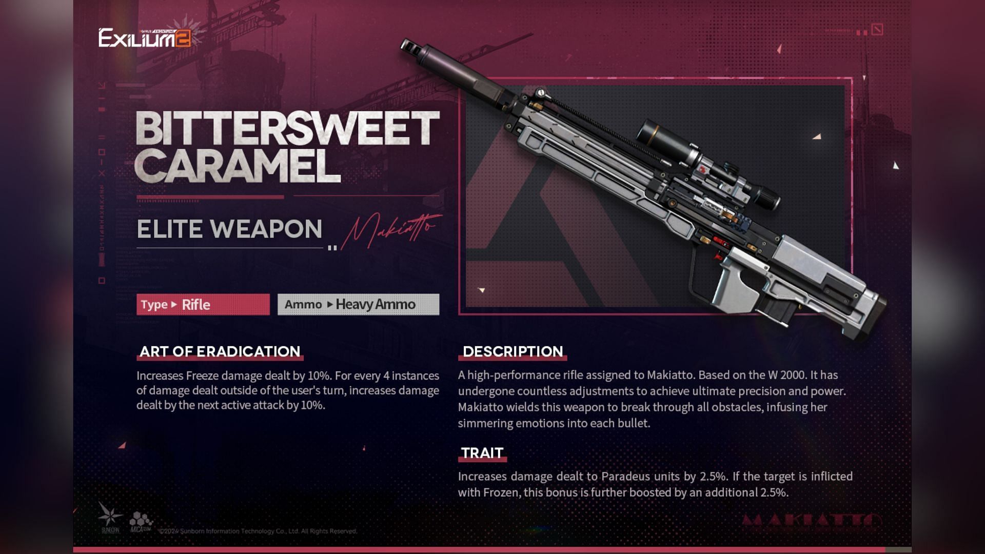 Bittersweet Caramel weapon (Image via Sunborn)