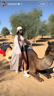 Reese's IG story Credits: @angelreese5 Instagram)