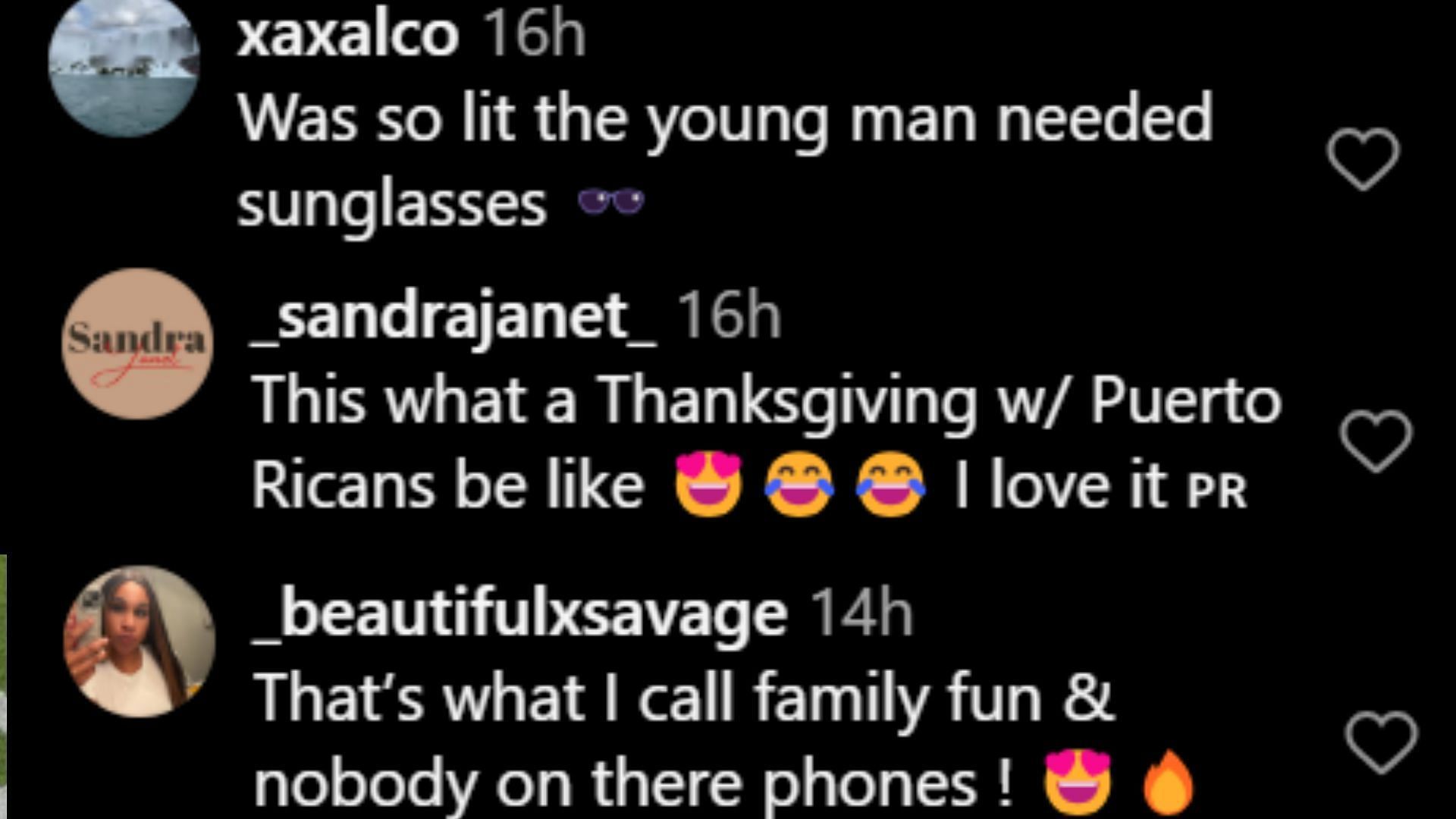 Hoops fans react to Kiyan Anthony and mom La La&#039;s Thanksgiving celebrations