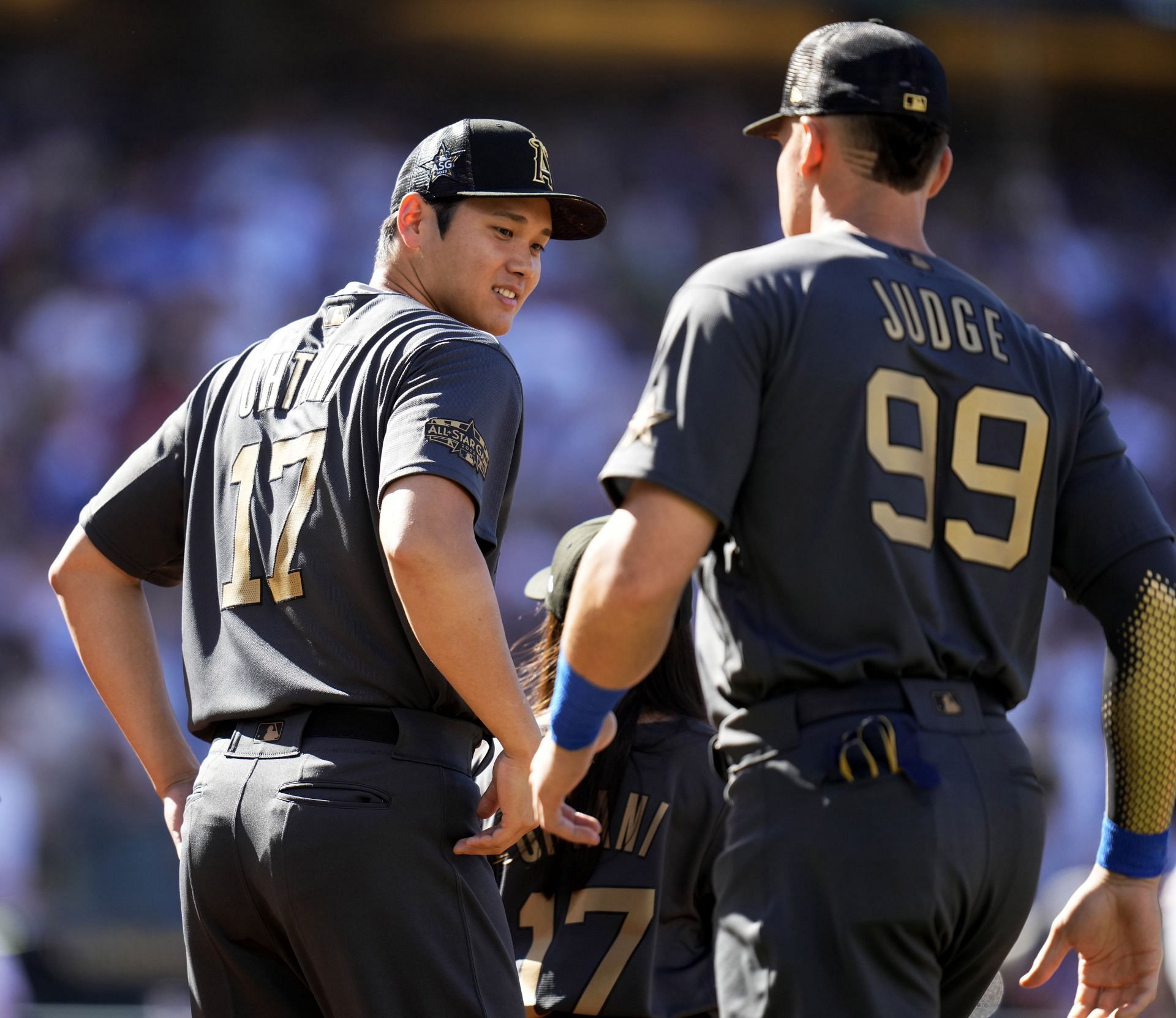 Los Angeles Dodgers Star Shohei Ohtani and New York Yankees Star Aaron Judge (Photo via Getty)