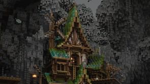 Minecraft player builds an incredible treehouse in Pale Garden