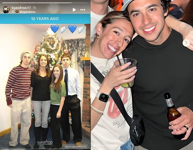 Katie Gaudreau shares heartwarming throwback photo of siblings Johnny Gaudreau, Matthew, and Kristen (Image via Instagram/@kgaudreau13)