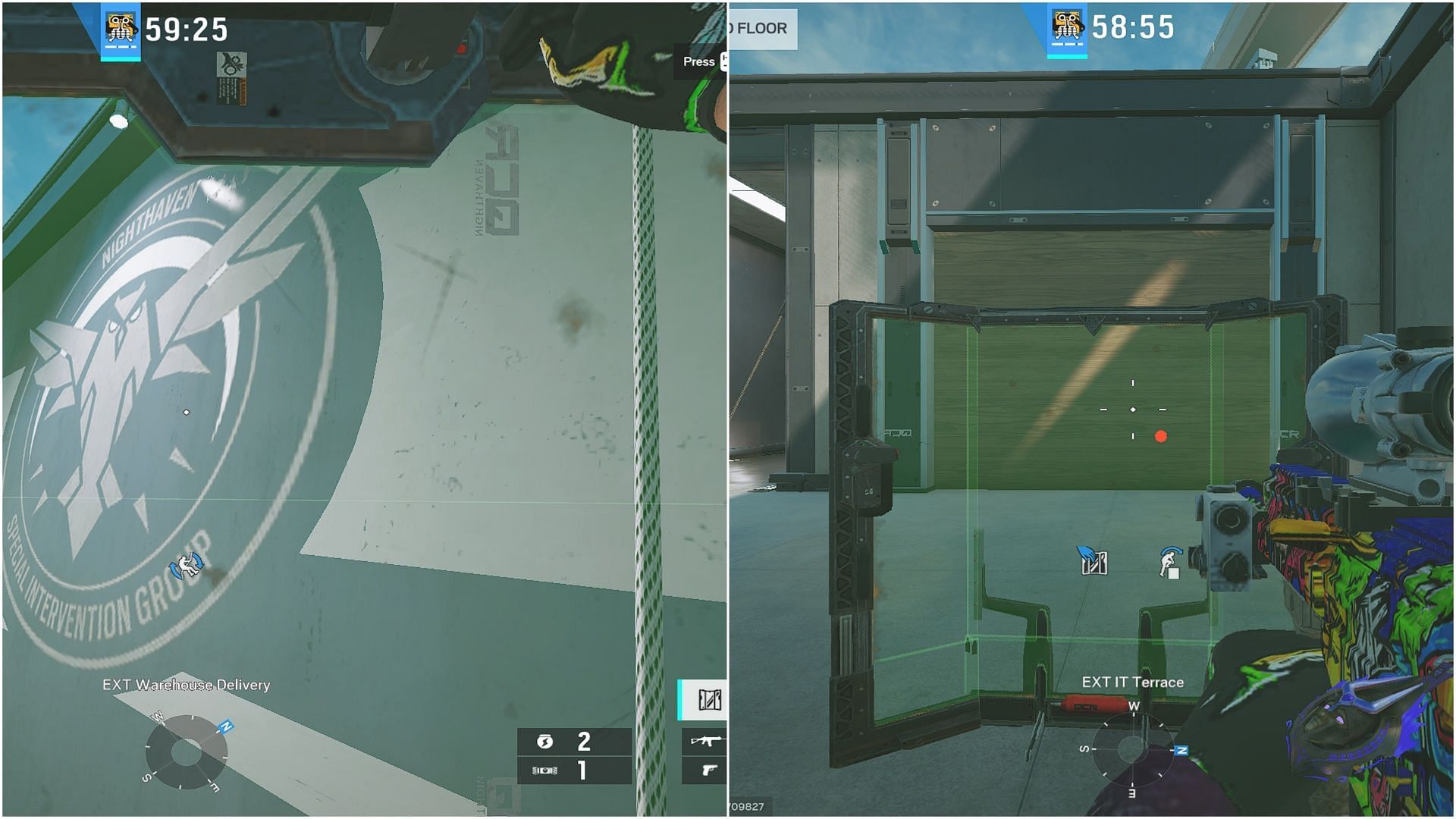 Deploying Talon-8 clear shield in Rainbow Six Siege (Image via Ubisoft)