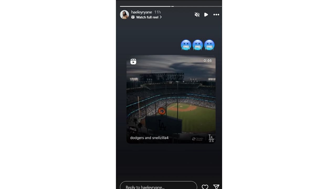Haeley&#039;s Instagram story