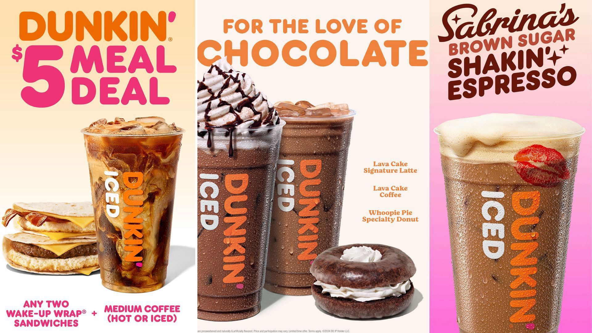 Dunkin&#039;s new winter menu (Image via Dunkin&#039; Donuts)