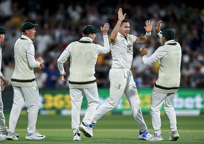 [Watch] Scott Boland once again gets a wicket off the 1st ball to remove Yashasvi Jaiswal in BGT 2024-25 2nd Test