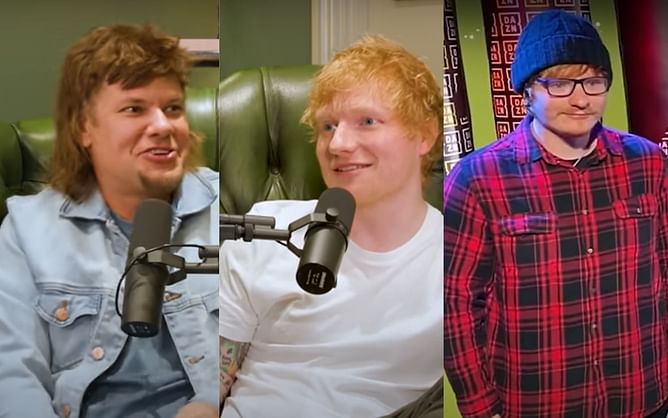 When Ed Sheeran revealed to Theo Von how his impersonator tricked Eddie Hearn into giving him ringside seats: "I thought it was your brother"