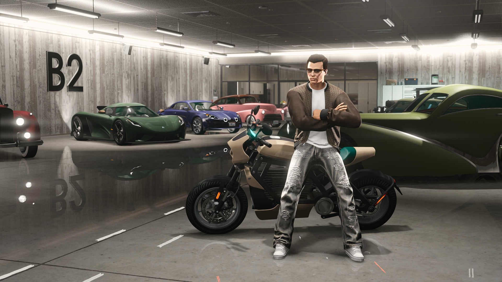 Free up garage space and get some cash by selling lesser-used vehicles (Image via Rockstar Games)