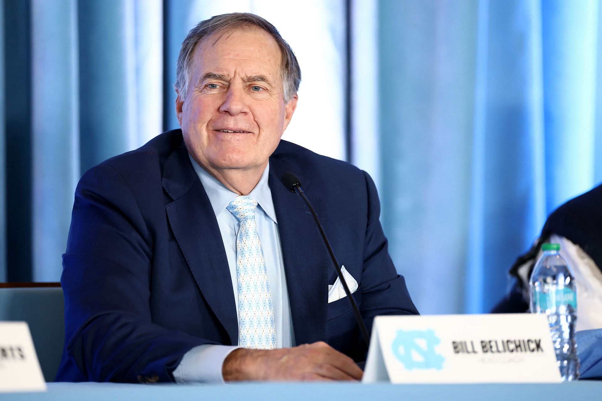 Bill Belichick during North Carolina Tar Heels Present New Football Coach Bill Belichick - Source: Getty