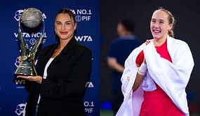 WATCH: Aryna Sabalenka and Mirra Andreeva get the giggles at WTL, refuse to explain why they cannot stop laughing