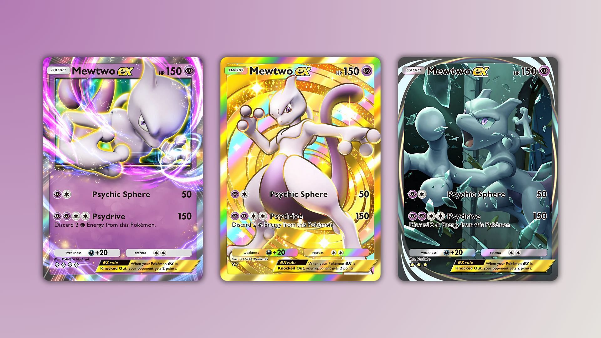 Mewtwo ex as seen in the game (Image via The Pokemon Company)