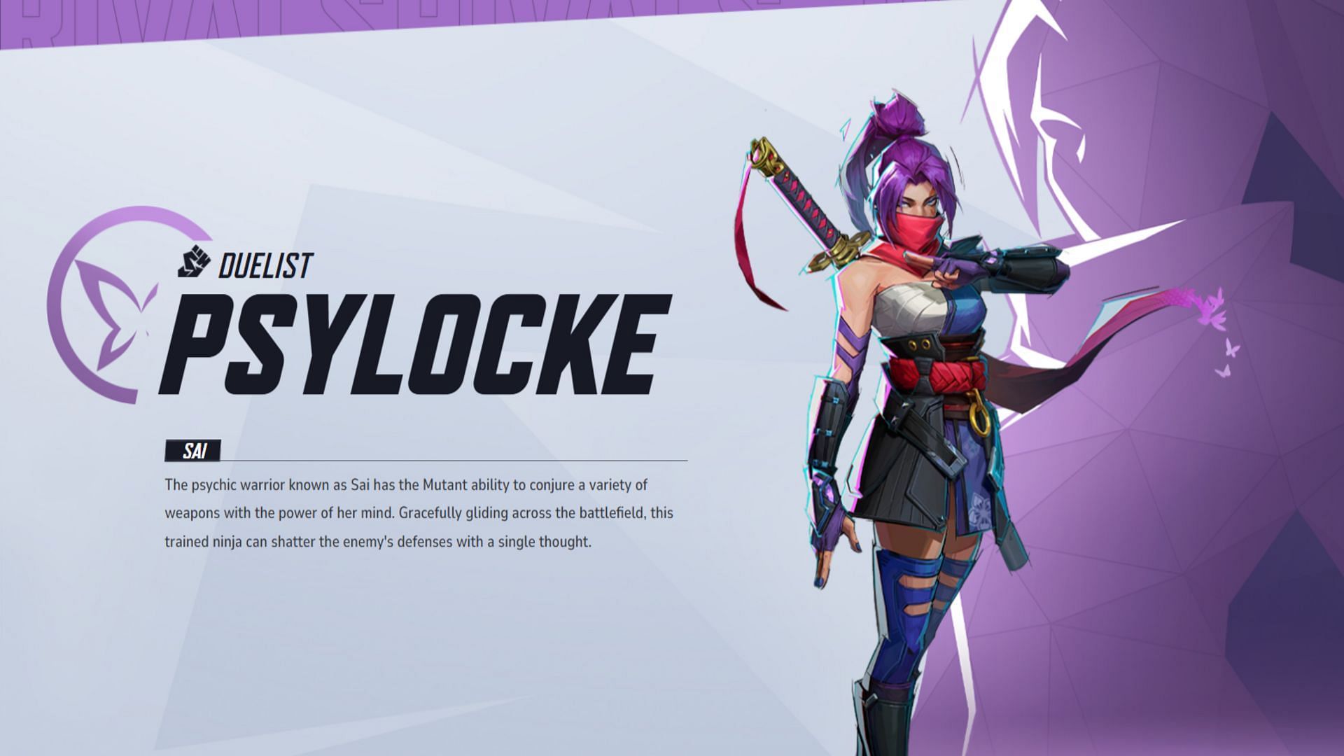 Psylocke aka SAI (Image via NetEase Games)