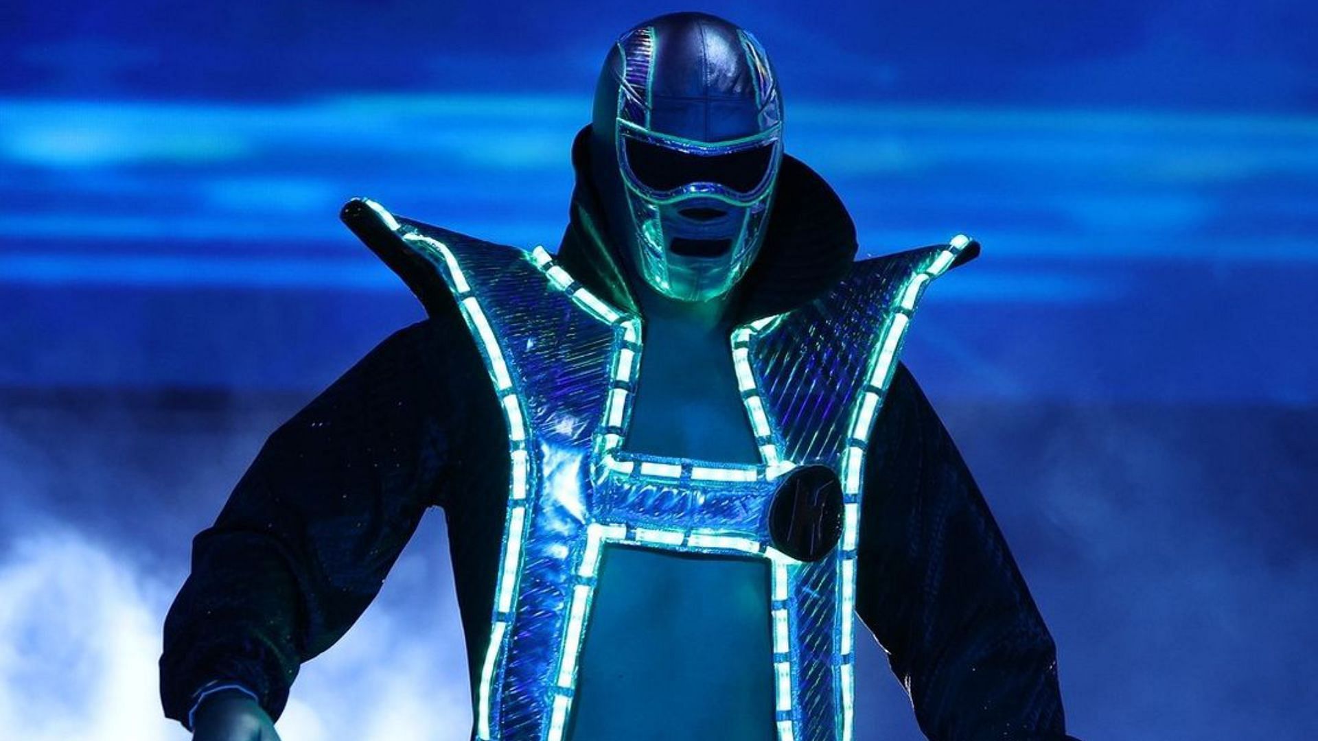 Hologram makes his entrance (Image credit: AEW