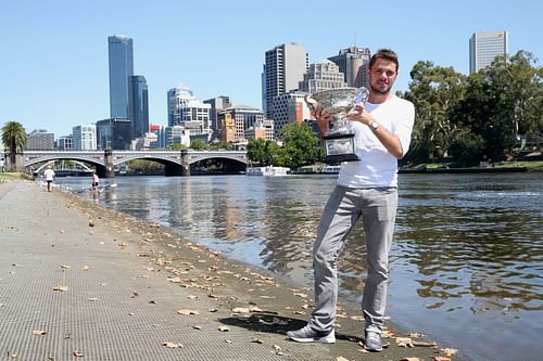 Stan Wawrinka as the Australian Open 2014 champion (Image via Getty)