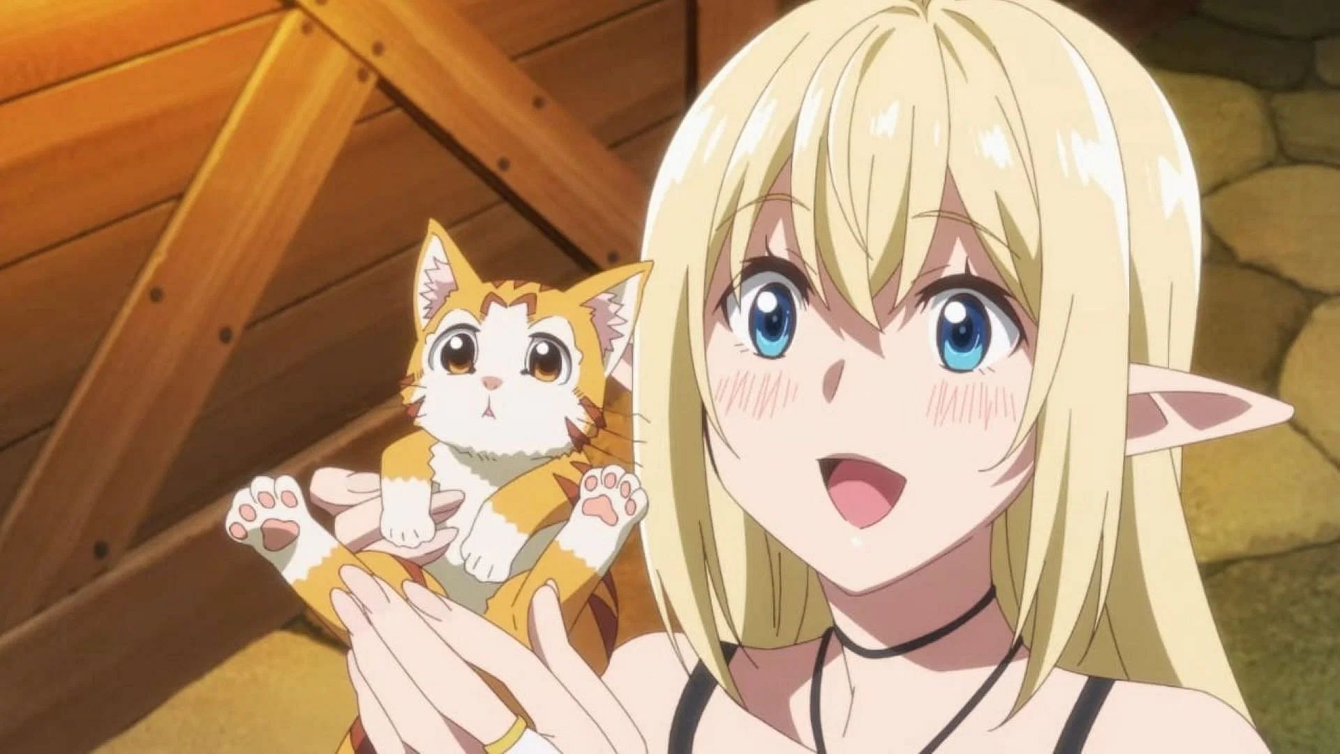 Tama and Aria as shown in the anime (Image via Zero-G and Saber Works)