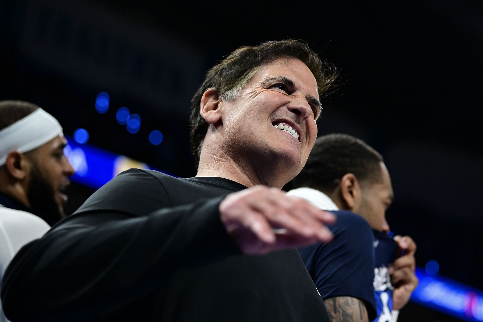 Mark Cuban on Dallas Mavericks v Oklahoma City Thunder - Game Two (Image via Getty)