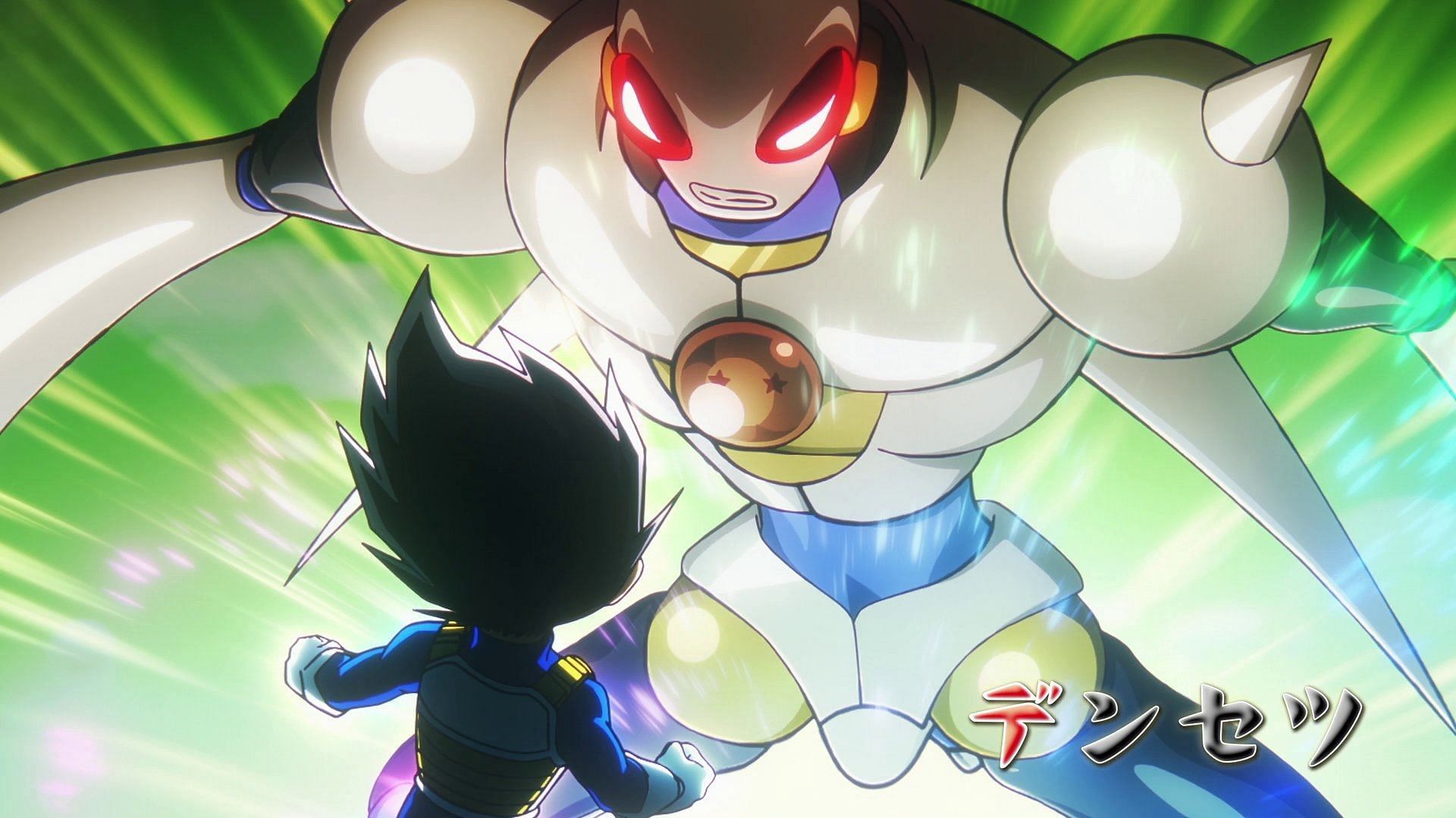 Vegeta fighting Tamagami Number Two in the next episode (Image via Toei Animation)