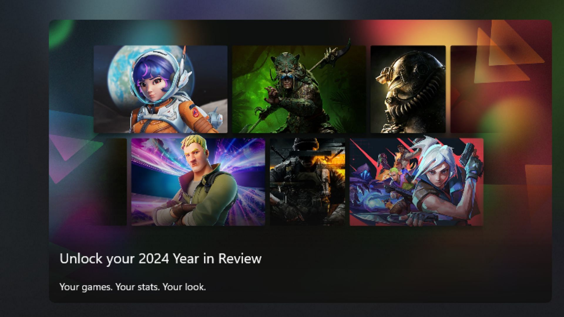 Xbox Year in Review banner (Image via Xbox)