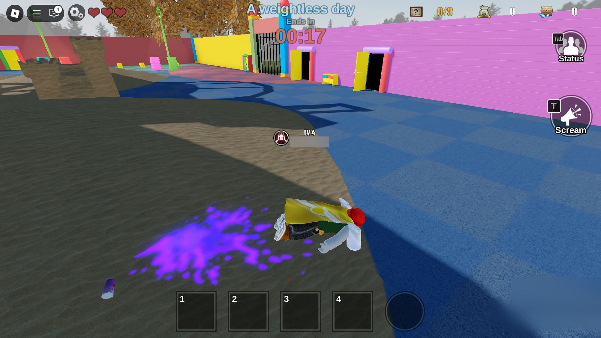 Purple Shake in action (Image via Roblox)