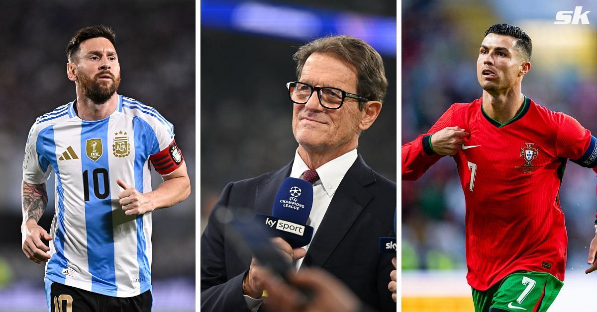 Lionel Messi, Fabio Capello and Cristiano Ronaldo