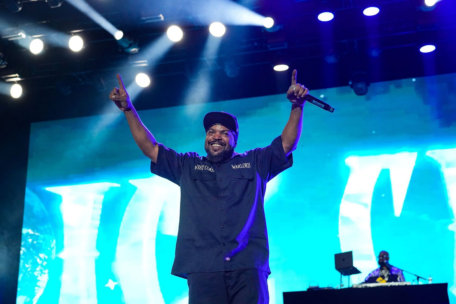 Ice Cube at the 2023 ESSENCE Festival Of Culture (Photo by Bennett Raglin/Getty Images for ESSENCE)