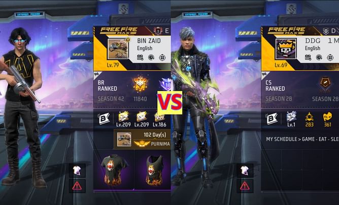 Bin Zaid Gaming vs DDG Gamer: किसके Free Fire MAX में बेहतर क्लैश स्क्वाड स्टैट्स हैं?