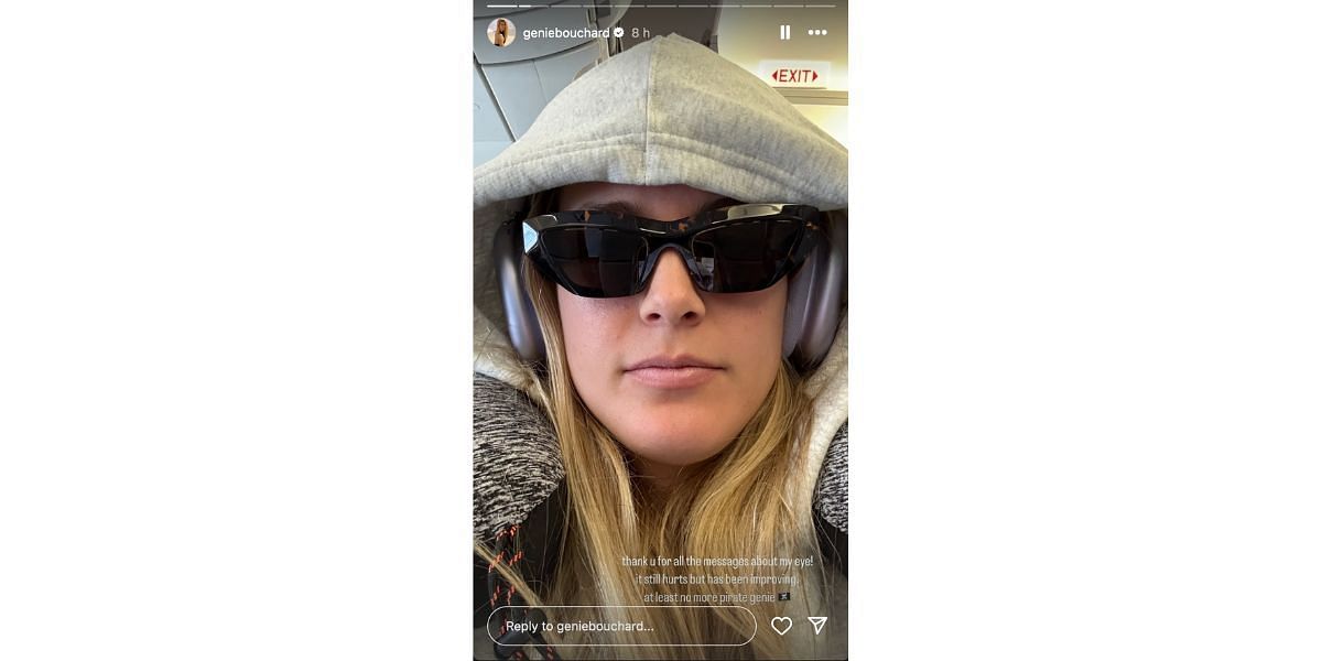 Eugenie Bouchard&#039;s Instagram story