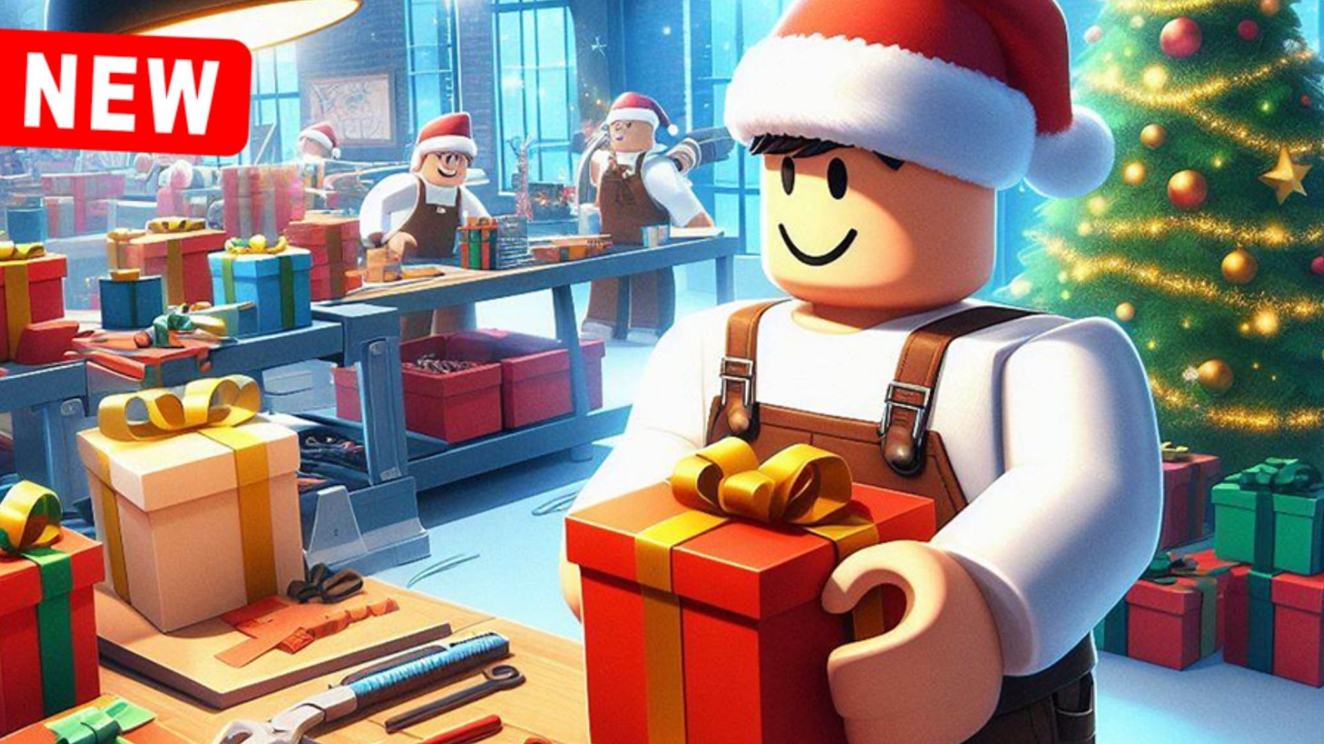 Create your own business in Christmas Tycoon (Image via Roblox)