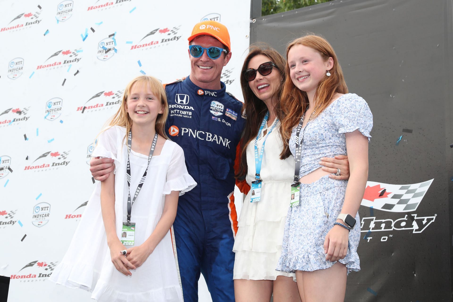 Scott Dixon and his family at the Indy Toronto - Source: Getty