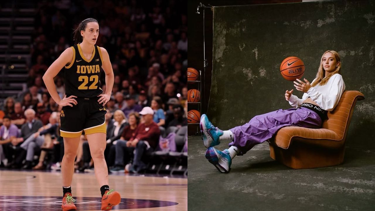 Caitlin Clark fans go off after announcers at Iowa game make bold Paige Bueckers claim (Image Sources: Caitlin and Paige