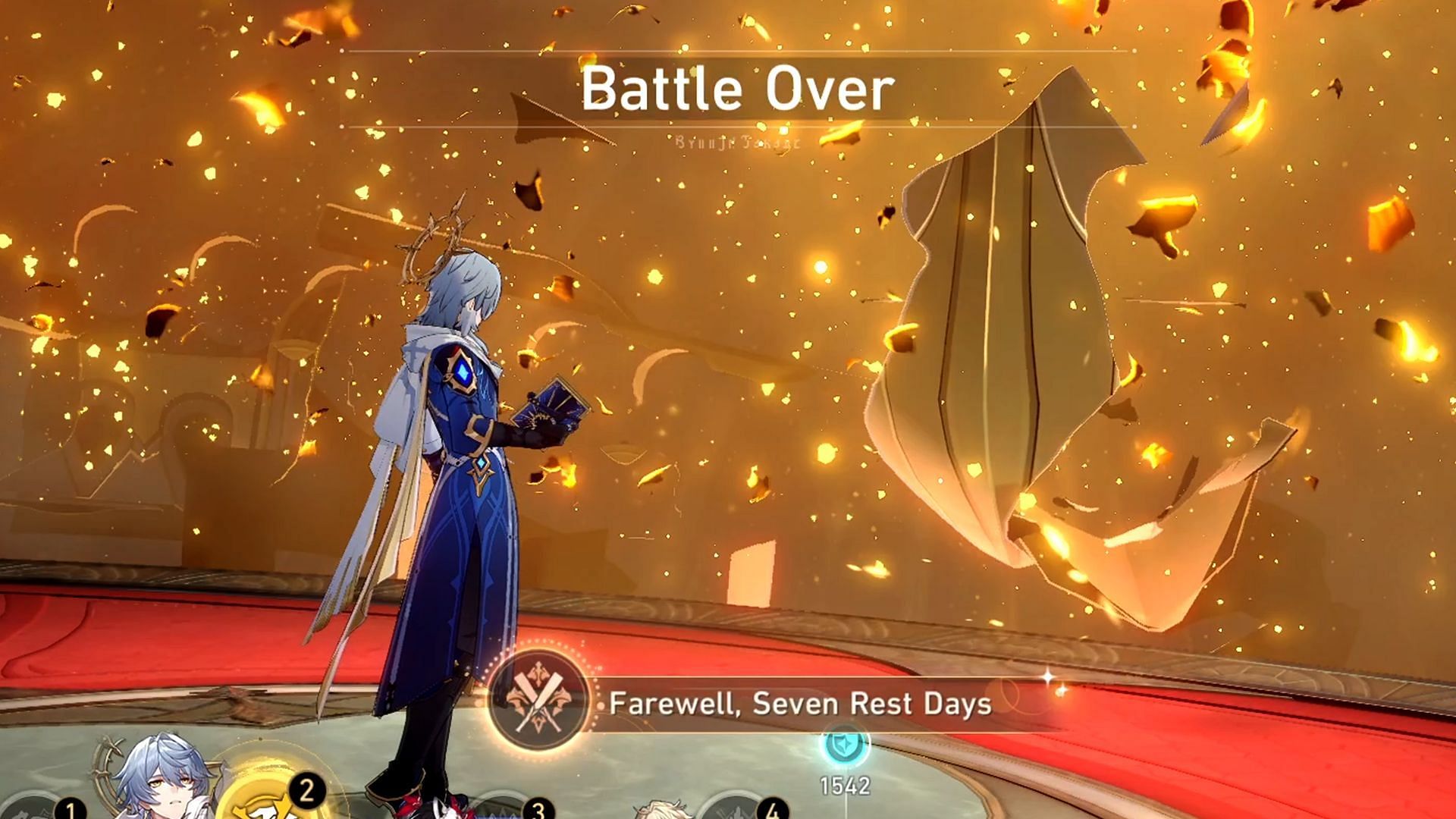 Use Sunday to deal the final blow to the boss (Image via HoYoverse)