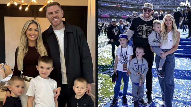 "This is gross" - Freddie Freeman's wife Chelsea adds a dash of humor to Christmas with Mr. Pickles decoration for her three boys
