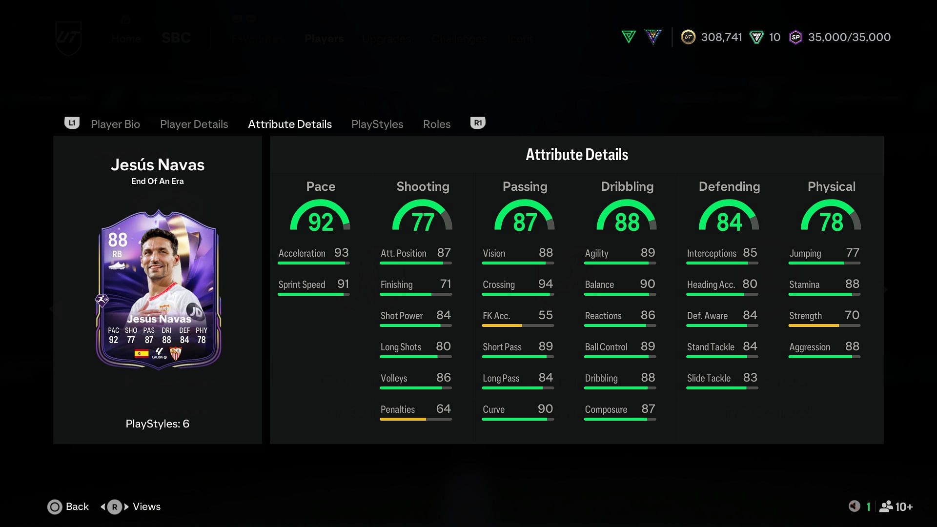 The card has amazing stats (Image via EA Sports)