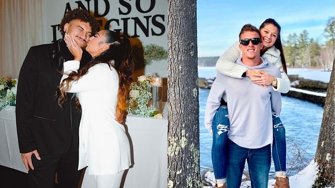 Josh Naylor's fiancee Chantel Collado's 1-word reaction perfectly sums up Myles Straw and Lily Herrmann's wedding waltz