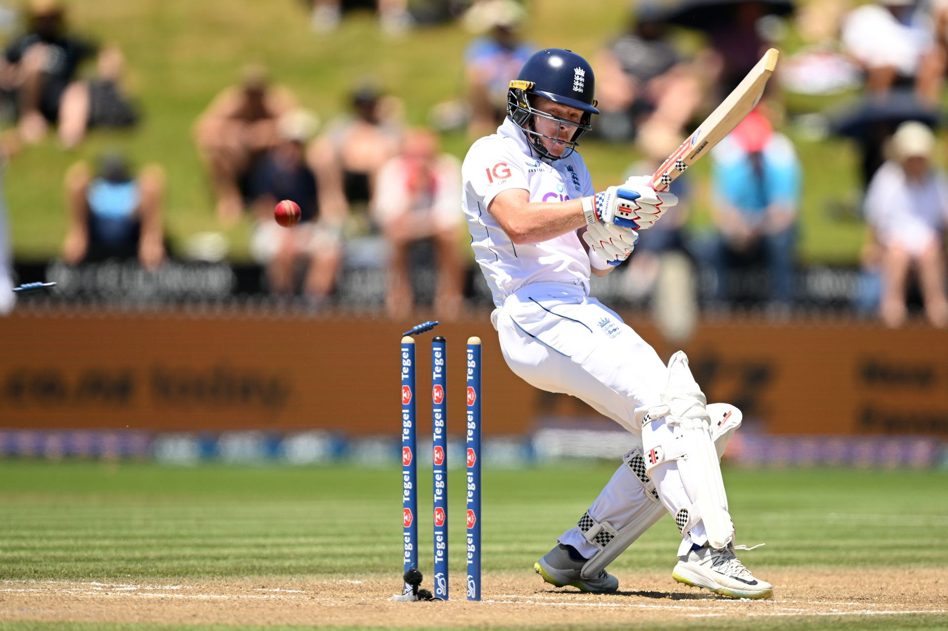 [Watch] Ollie Pope is bowled in embarrassing fashion on Day 4 of NZ vs ENG 3rd Test