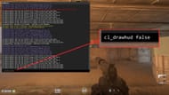 Console command to hide HUD in CS2 (Image via Valve)