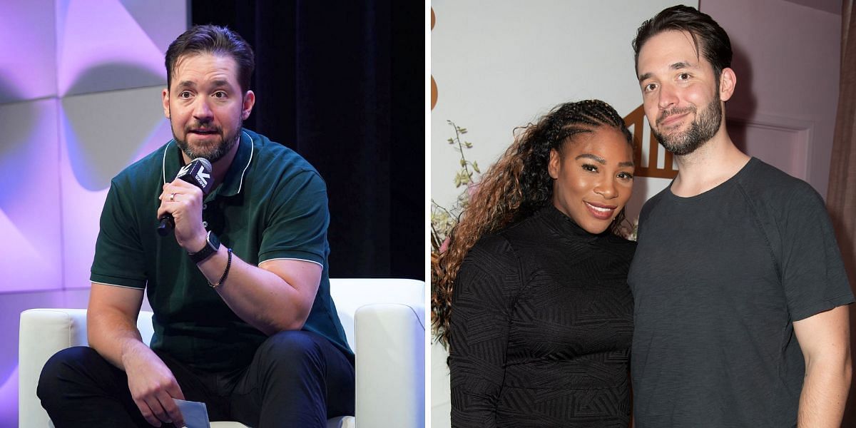 Alexis Ohanian (L) with his wife Serena Williams (R) [Image Source: Getty Images]