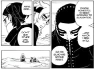 Sarada, Mitsuki, and Ryu as seen in the Boruto manga (Image via Shueisha)