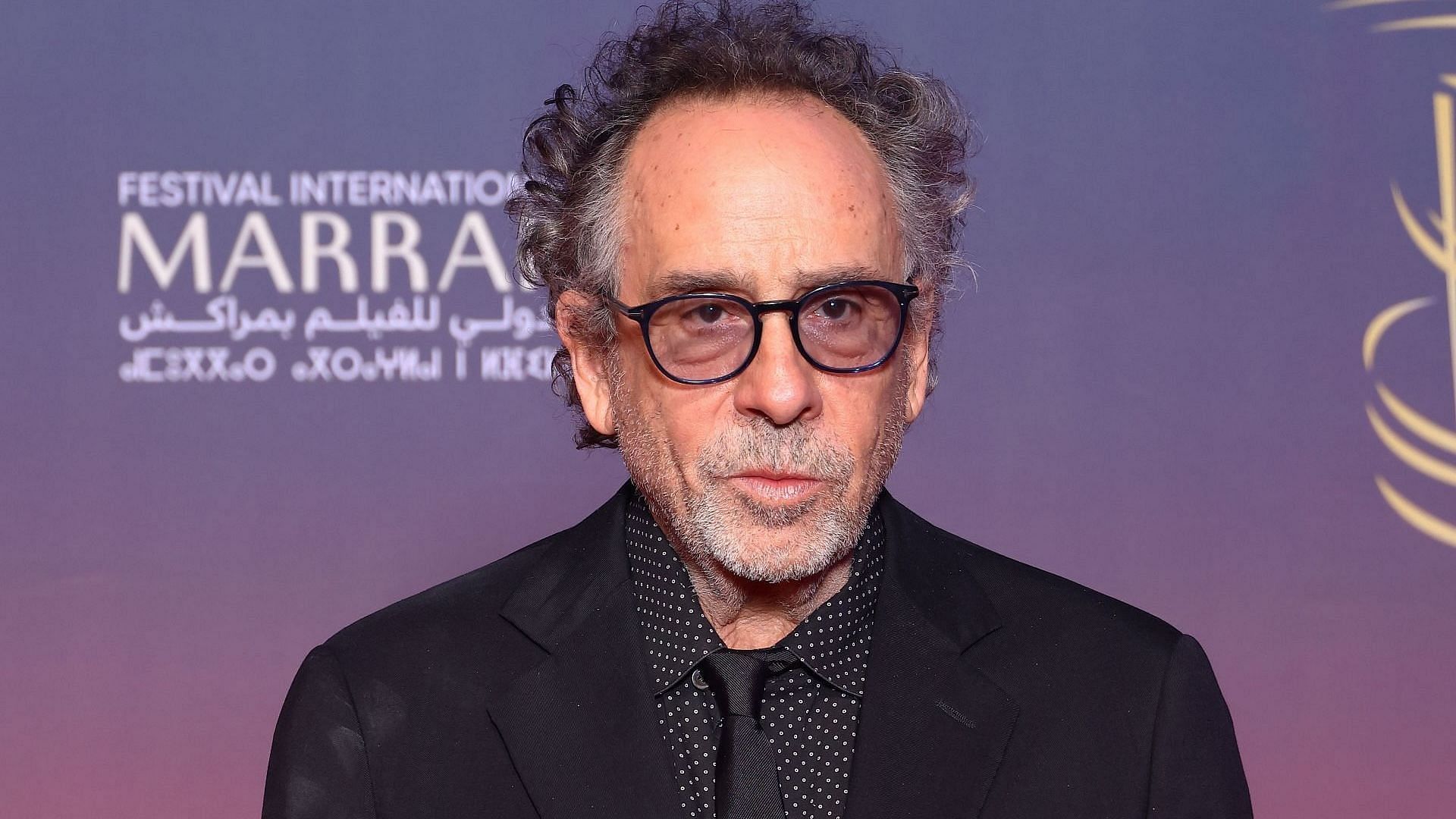 Tim Burton attends the Opening Ceremony and screening of &ldquo;The Order&quot; during the 21st Marrakech International Film Festival on November 29, 2024, in Marrakech, Morocco. (Image via Getty/Marc Piasecki)