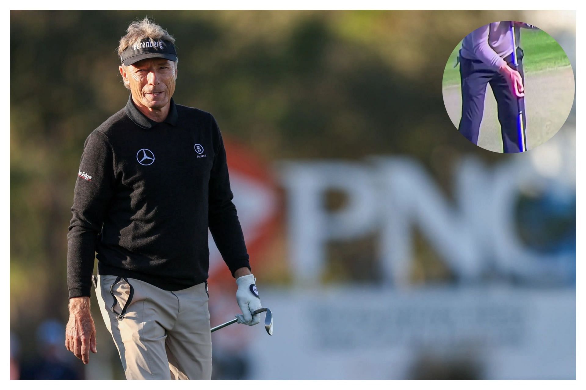 Bernhard Langer at the PNC Championship 2024 (Image Source: Imagn, x@Top100Rick)