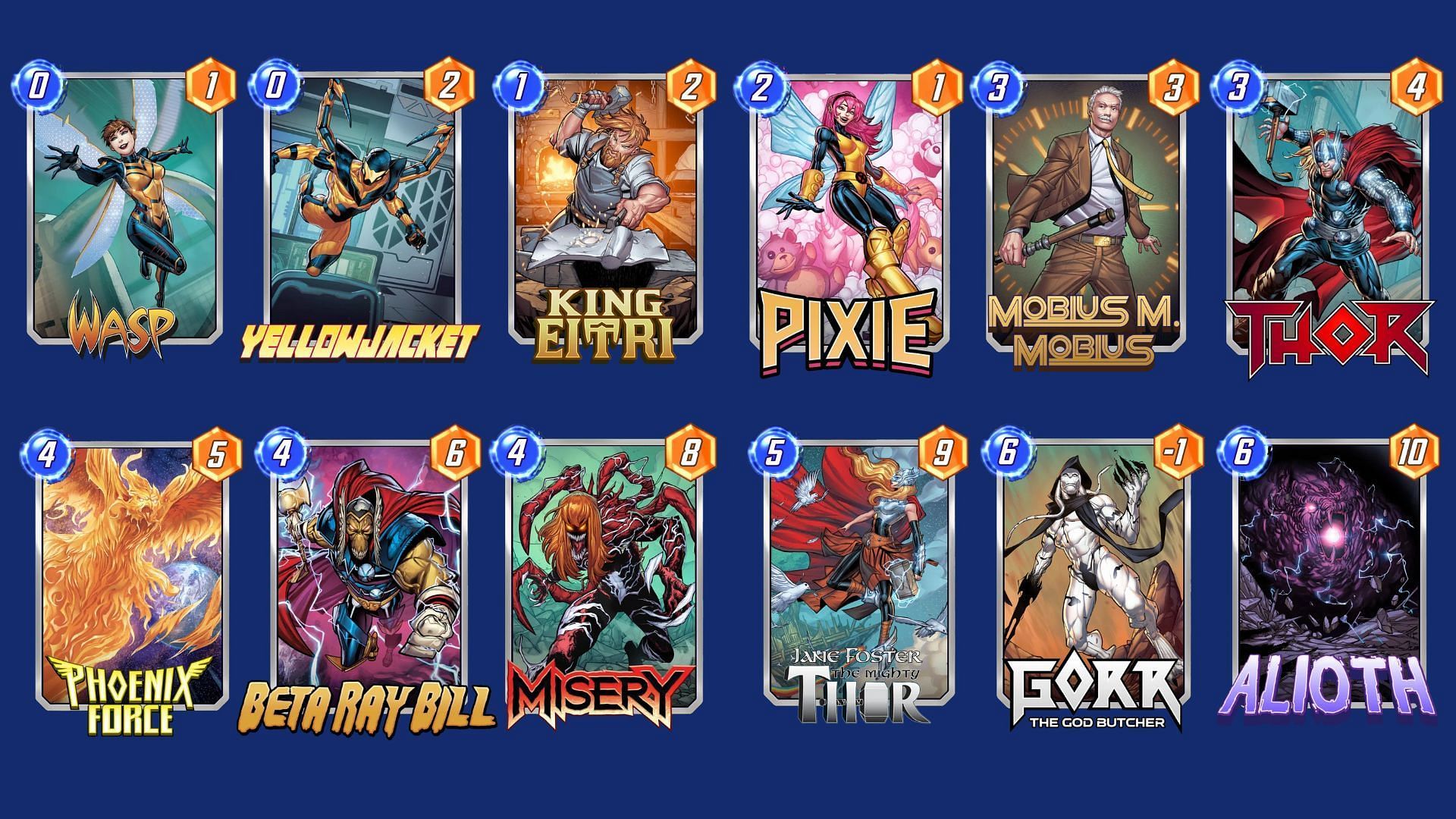 The King Thor Deck is one of the best Marvel Snap King Eitri decks overall (Image via Nuverse)