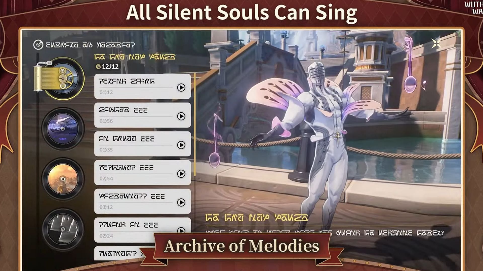 Archive of Melodies will let players listen to in-game OSTs as well as change the background music (Image via Kuro Games)