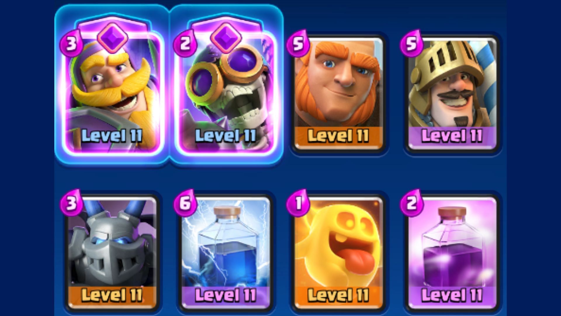 Clash Royale Giant Prince Bomber deck (Image via Supercell)