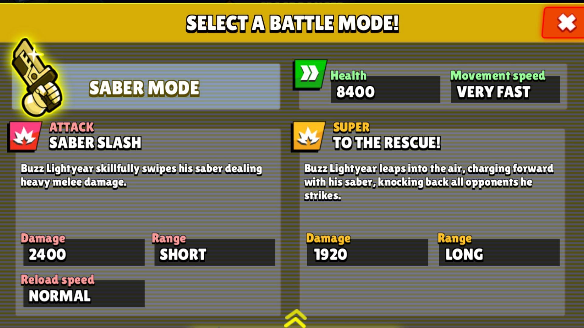 Buzz Lightyear Saber Mode (Image via Supercell)