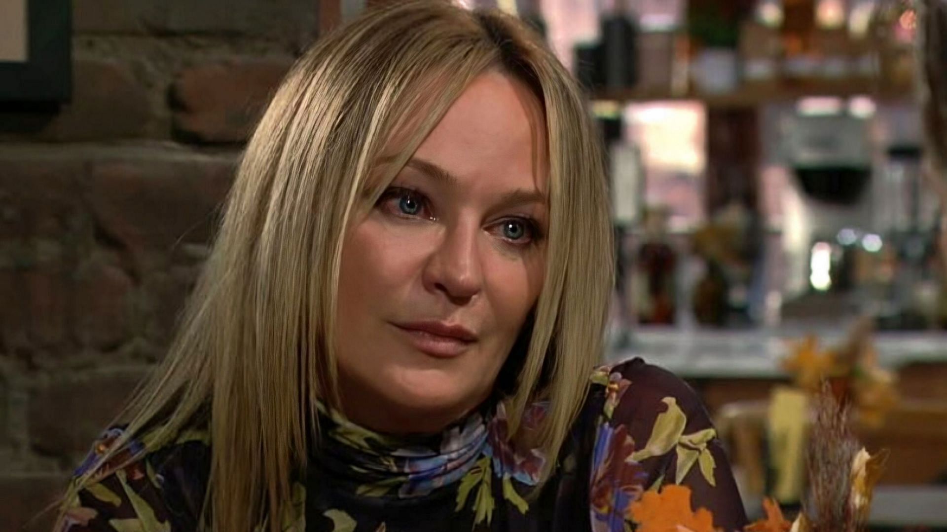 Sharon Newman in a still from The Young and the Restless (via CBS)