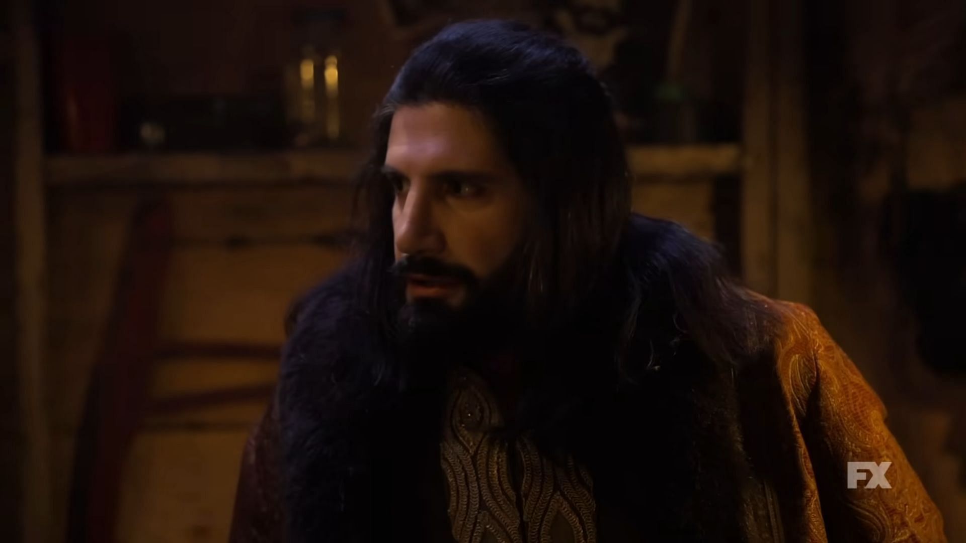 Kayvan Novak as Nandor the Relentless in a still from What We Do in the Shadows (via FX Networks / YouTube)