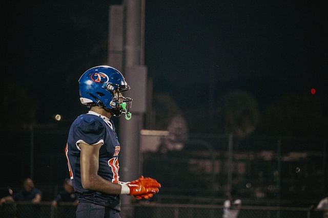 Tampa Bay Tech wide receiver and Florida Gator signee Dallas Wilson during a game. Image via @18dallaswilson on X 