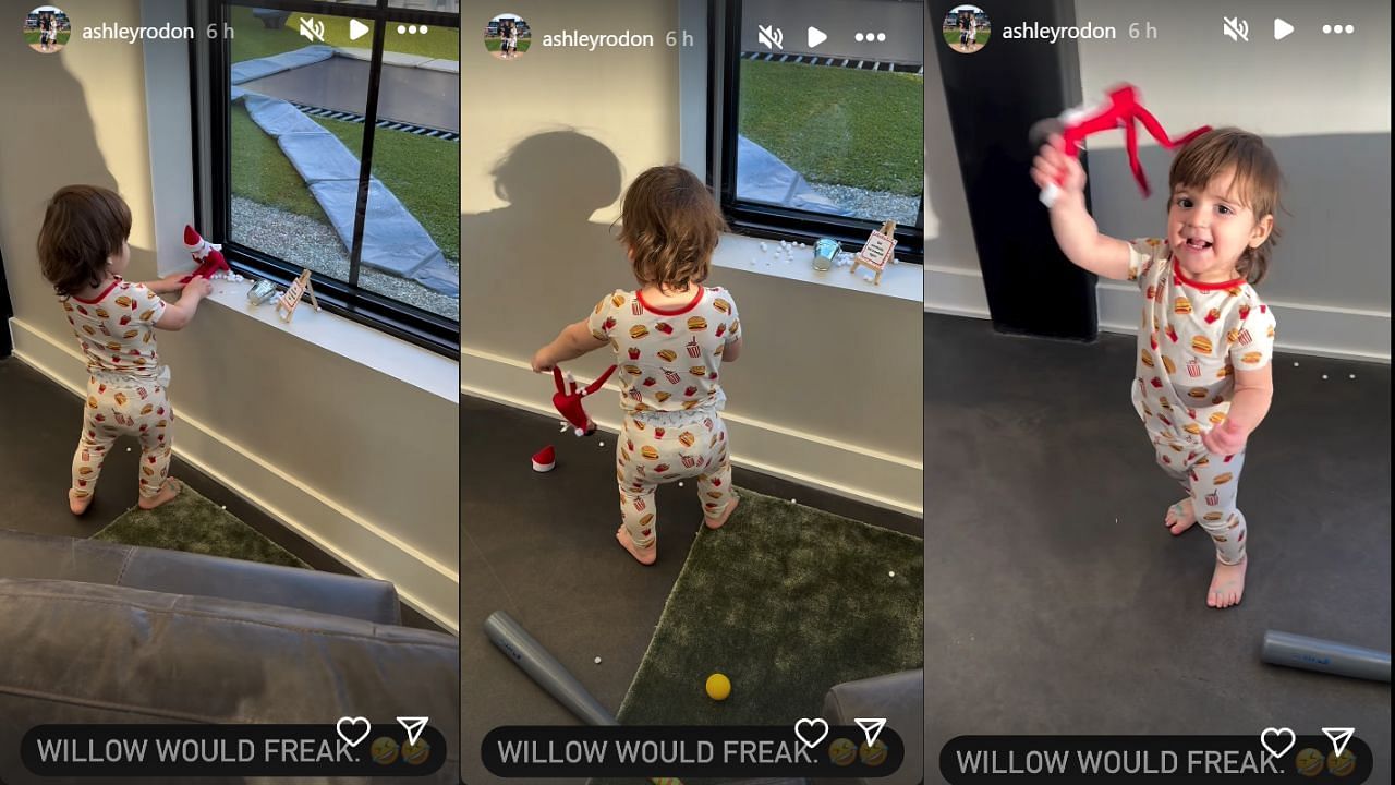 Screenshots of Ashley Rodon&#039;s Instagram stories (Images from - Instagram.com/@ashleyrodon IG Stories)