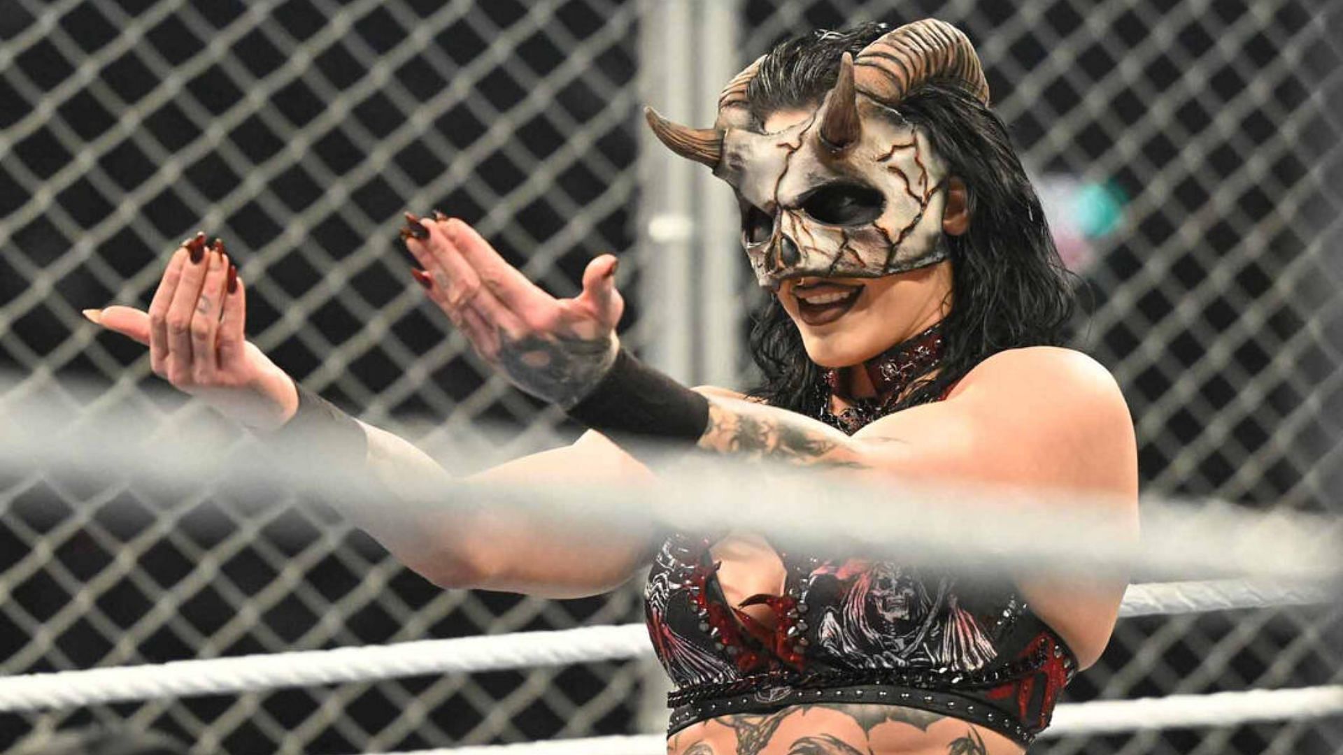 Rhea Ripley at WWE Survivor Series: WarGames 2024 [Photo credit: WWE.com]